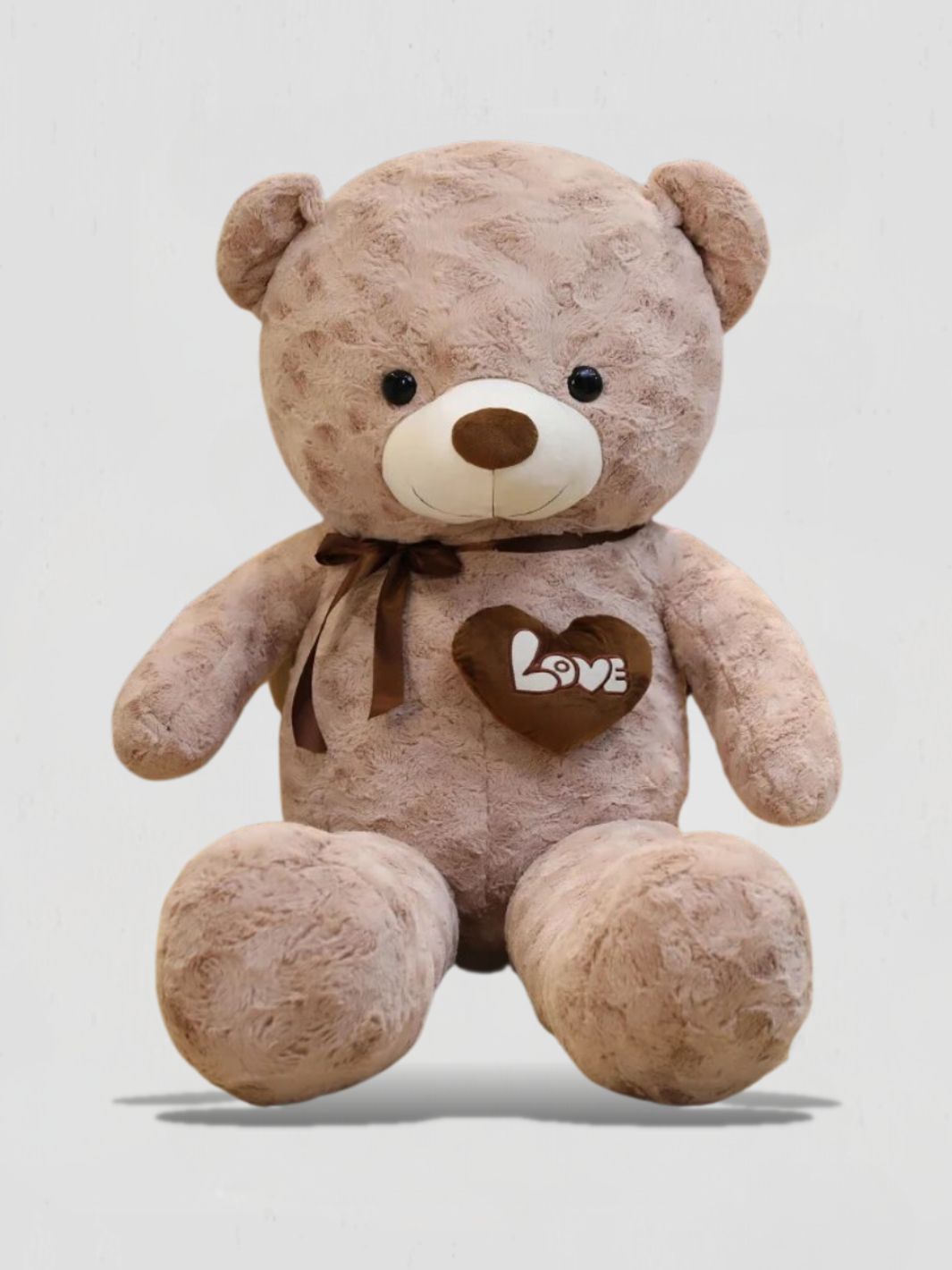 Gros ours en peluche avec un cœur , Brian l'ours d'amour 60 cm
