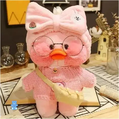 Peluche Canard Rose
