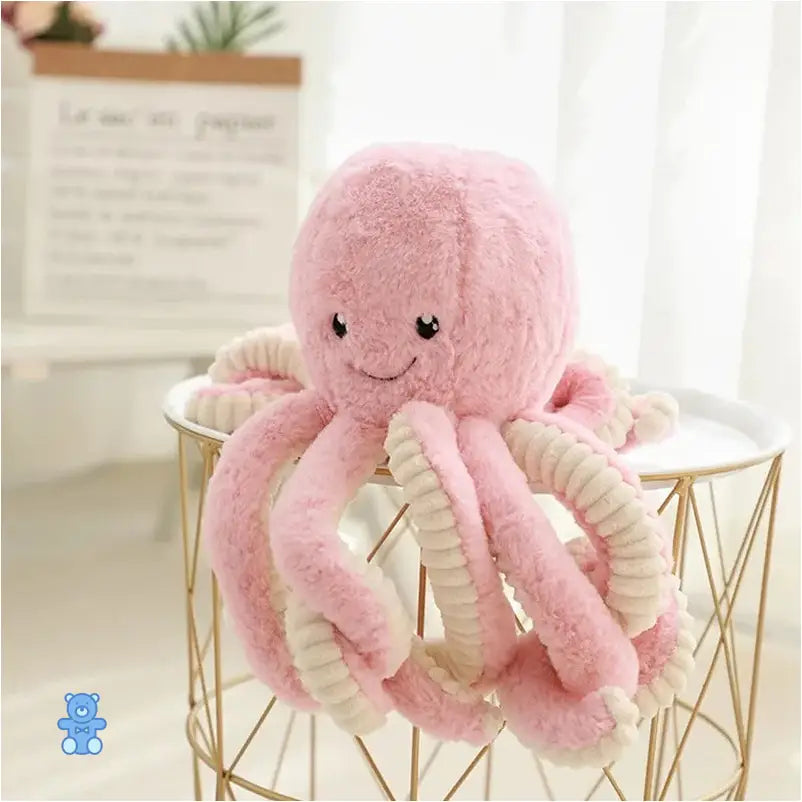 Peluche Poulpe Rose