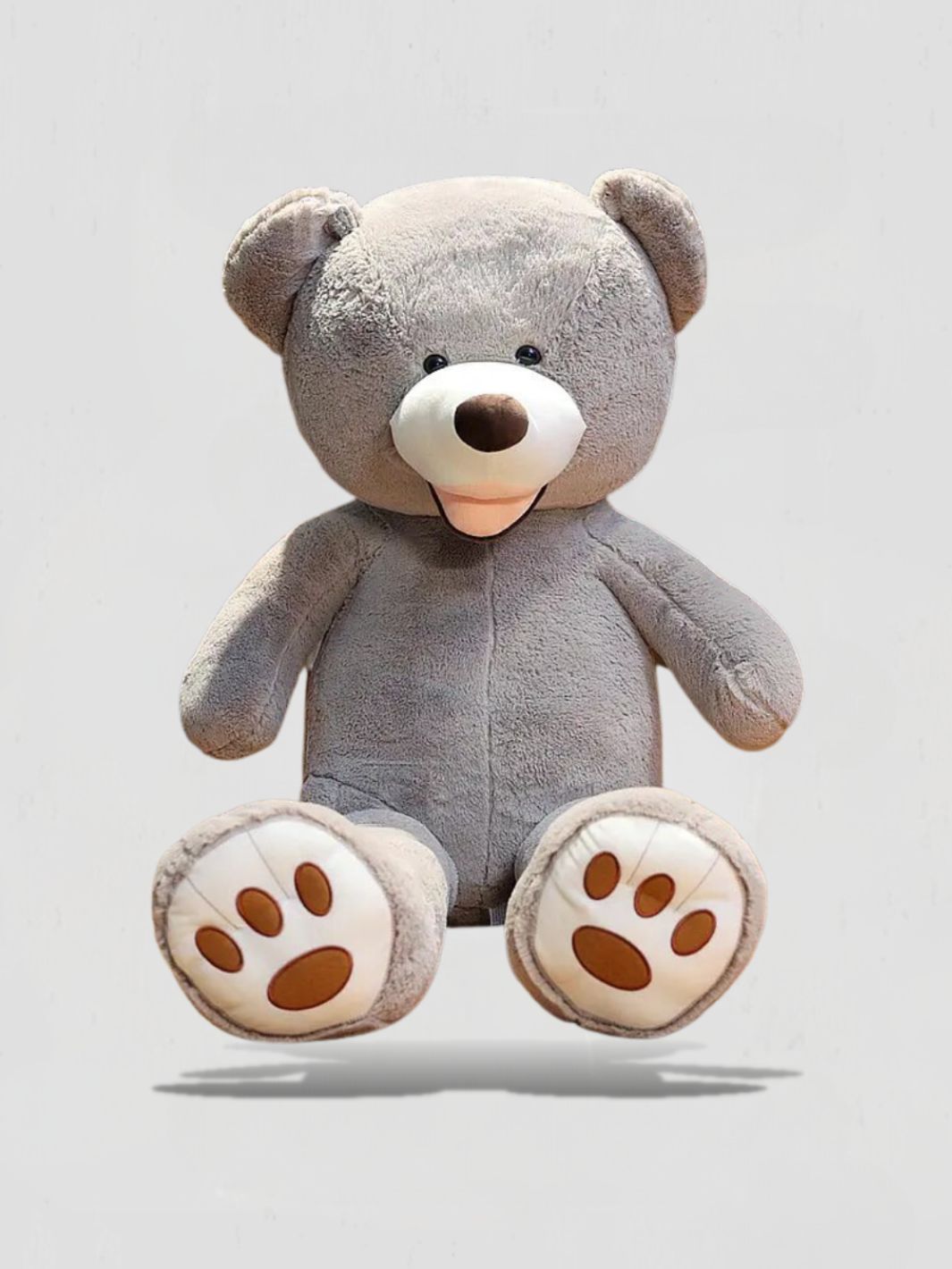 Gros ours en peluche gris <br> Sammy l'ours gris 100 cm