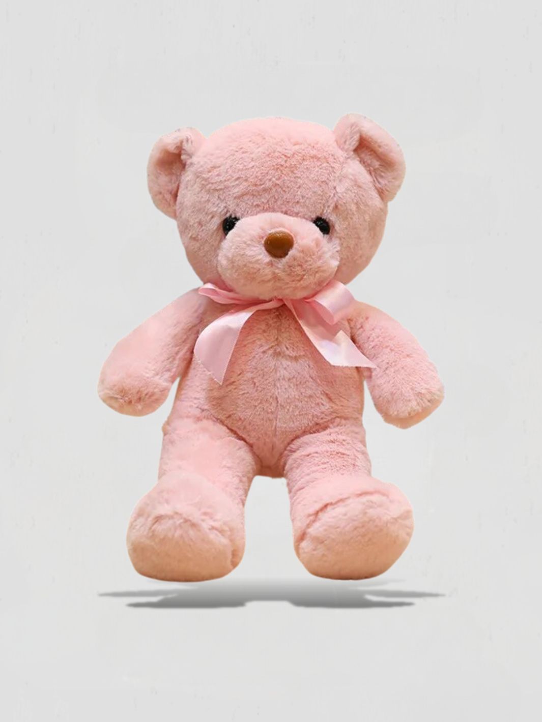 Ourson en peluche rose<br> Oliver le nounours rose 30 cm