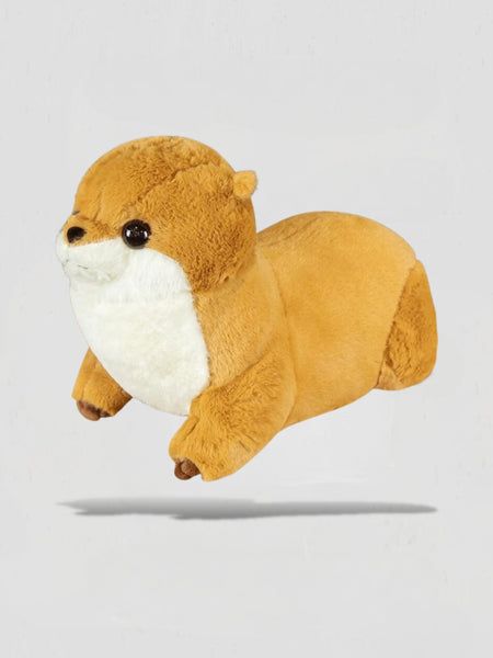 Loutre en peluche en peluche mignonne accompagne le jouet de