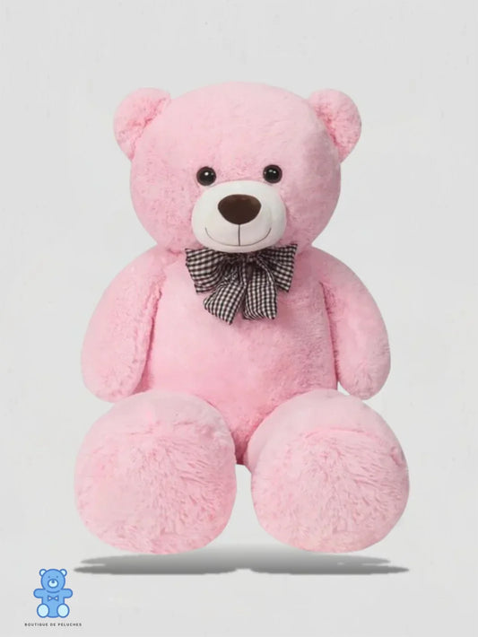 Grand Ours En Peluche Rose