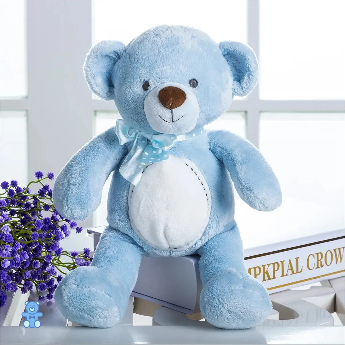 Gros Ours En Peluche Bleu