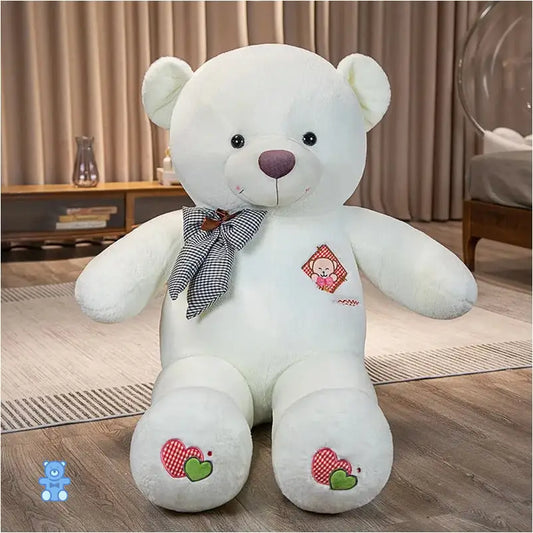 Ours En Peluche Blanc Géant