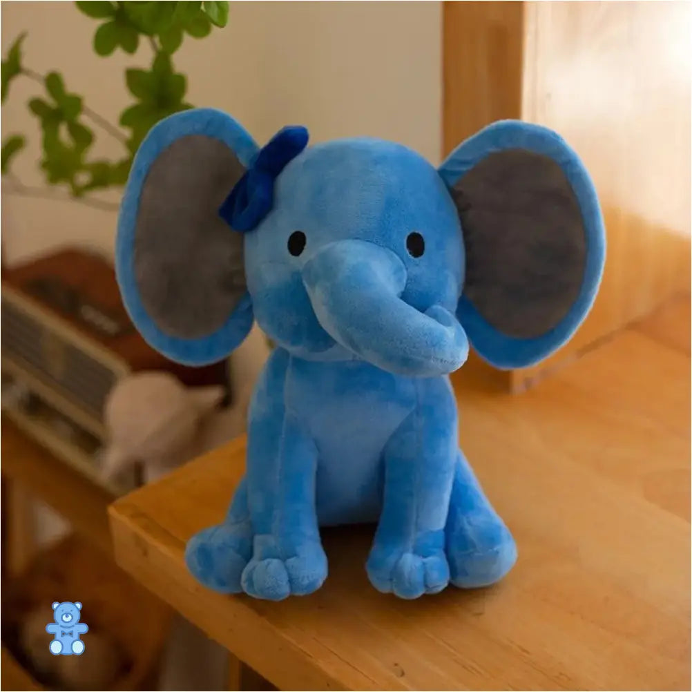 Peluche Éléphant Bleu