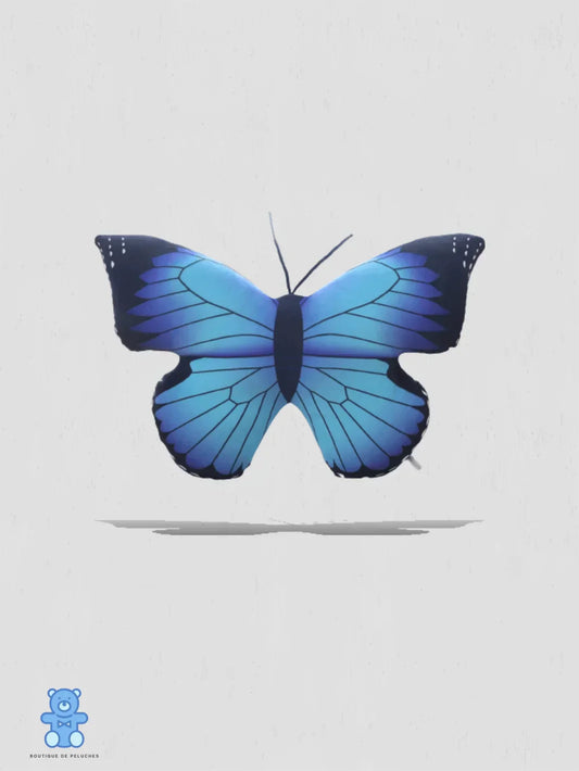 Peluche Papillon Bleu