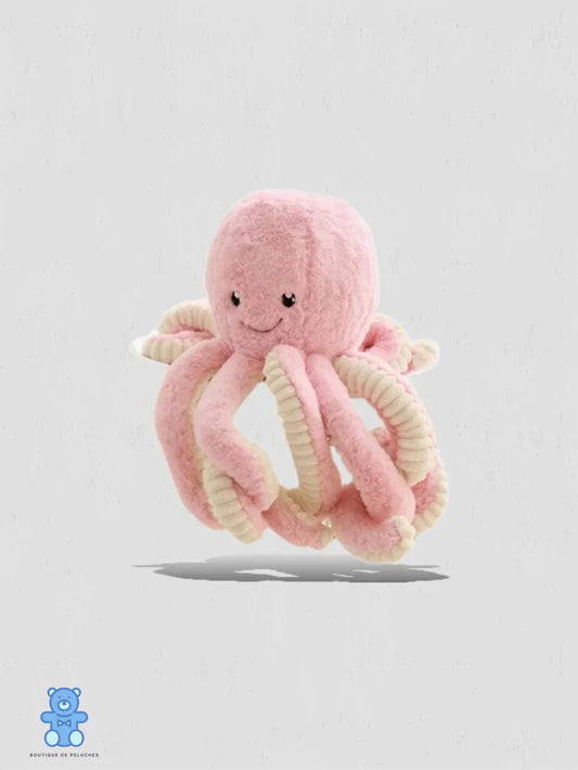 Peluche Poulpe Rose