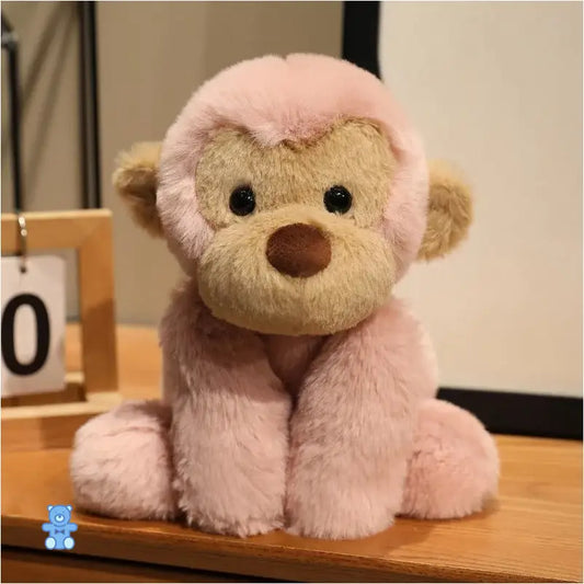 Peluche Singe Rose