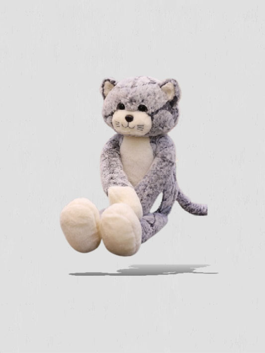 Peluche chat xxl Gris