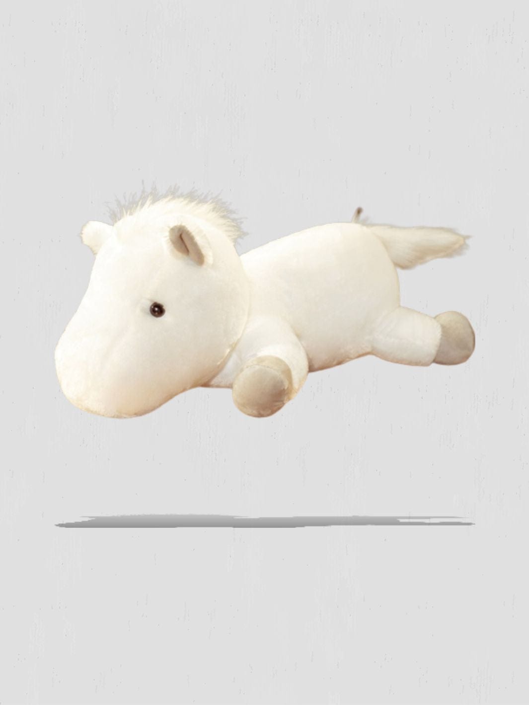 Peluche cheval 70cm Blanc