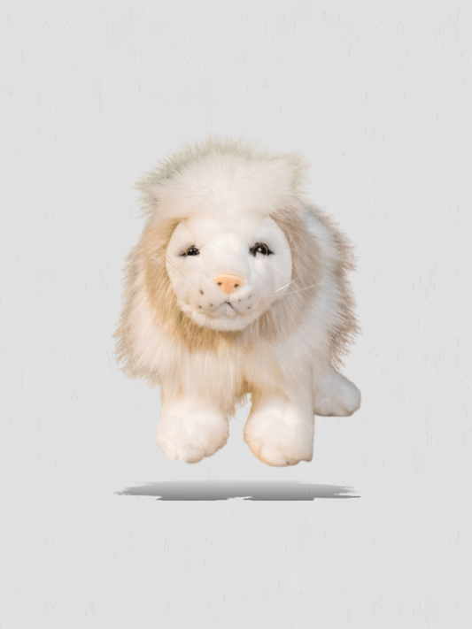 peluche lion blanc